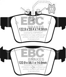 EBC Brakes - EBC Brakes DP32315C Redstuff Ceramic Low Dust Brake Pads - Image 1
