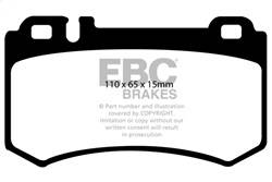 EBC Brakes - EBC Brakes DP41490R Yellowstuff Street And Track Brake Pads - Image 1