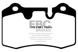 EBC Brakes - EBC Brakes DP41909R Yellowstuff Street And Track Brake Pads - Image 1