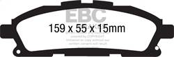EBC Brakes - EBC Brakes DP41877R Yellowstuff Street And Track Brake Pads - Image 1