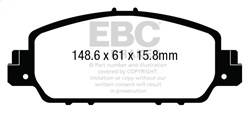EBC Brakes - EBC Brakes UD1654 Ultimax OEM Replacement Brake Pads - Image 1