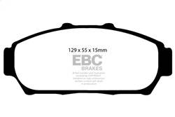 EBC Brakes - EBC Brakes DP31206C Redstuff Ceramic Low Dust Brake Pads - Image 1