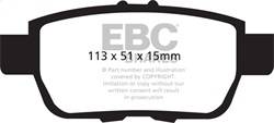 EBC Brakes - EBC Brakes DP31754C Redstuff Ceramic Low Dust Brake Pads - Image 1