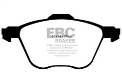 EBC Brakes - EBC Brakes DP61413 6000 Series Greenstuff Truck/SUV Brakes Disc Pads - Image 1