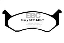 EBC Brakes - EBC Brakes DP61277 6000 Series Greenstuff Truck/SUV Brakes Disc Pads - Image 1