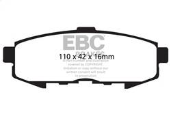 EBC Brakes - EBC Brakes DP61733 6000 Series Greenstuff Truck/SUV Brakes Disc Pads - Image 1