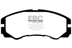 EBC Brakes - EBC Brakes DP4973R Yellowstuff Street And Track Brake Pads - Image 1