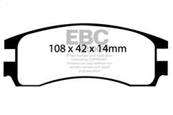 EBC Brakes - EBC Brakes DP31621C Redstuff Ceramic Low Dust Brake Pads - Image 1