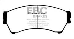 EBC Brakes - EBC Brakes DP31765/2C Redstuff Ceramic Low Dust Brake Pads - Image 1