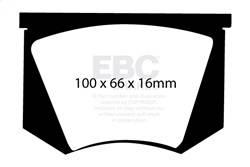 EBC Brakes - EBC Brakes DP3100C Redstuff Ceramic Low Dust Brake Pads - Image 1
