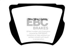 EBC Brakes - EBC Brakes DP2134 Greenstuff 2000 Series Sport Brake Pads - Image 1