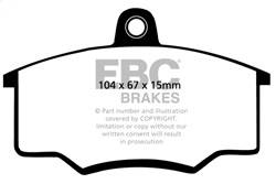 EBC Brakes - EBC Brakes DP2310/2 Greenstuff 2000 Series Sport Brake Pads - Image 1