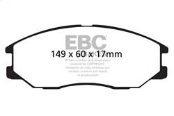 EBC Brakes - EBC Brakes DP61558 6000 Series Greenstuff Truck/SUV Brakes Disc Pads - Image 1