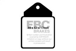 EBC Brakes - EBC Brakes DP4710R Yellowstuff Street And Track Brake Pads - Image 1