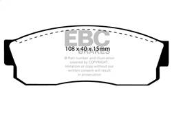 EBC Brakes - EBC Brakes DP3452C Redstuff Ceramic Low Dust Brake Pads - Image 1