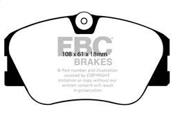EBC Brakes - EBC Brakes DP3577C Redstuff Ceramic Low Dust Brake Pads - Image 1