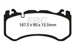EBC Brakes - EBC Brakes DP31939C Redstuff Ceramic Low Dust Brake Pads - Image 1