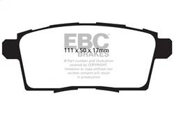 EBC Brakes - EBC Brakes DP31795C Redstuff Ceramic Low Dust Brake Pads - Image 1