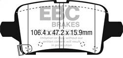 EBC Brakes - EBC Brakes DP33074C Redstuff Ceramic Low Dust Brake Pads - Image 1