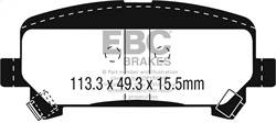 EBC Brakes - EBC Brakes DP63045 6000 Series Greenstuff Truck/SUV Brakes Disc Pads - Image 1