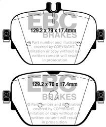 EBC Brakes - EBC Brakes DP32314C Redstuff Ceramic Low Dust Brake Pads - Image 1