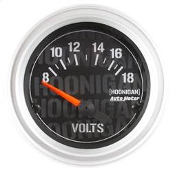 AutoMeter - AutoMeter 4391-09000 Hoonigan Electric Voltmeter Gauge - Image 1