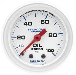 AutoMeter - AutoMeter 200790 Marine Mechanical Oil Pressure Gauge - Image 1