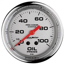 AutoMeter - AutoMeter 200777-35 Marine Mechanical Oil Pressure Gauge - Image 1