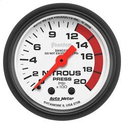 AutoMeter - AutoMeter 5728 Phantom Mechanical Nitrous Pressure Gauge - Image 1