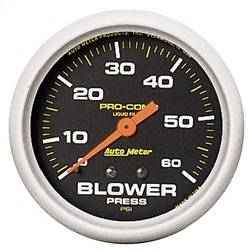 AutoMeter - AutoMeter 5402 Pro-Comp Liquid-Filled Mechanical Blower Pressure Gauge - Image 1