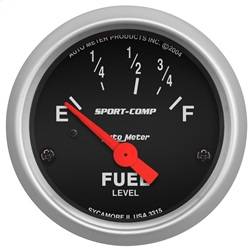 AutoMeter - AutoMeter 3315 Sport-Comp Electric Fuel Level Gauge - Image 1