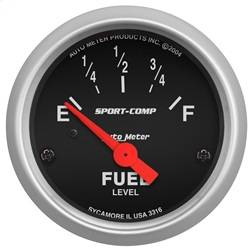 AutoMeter - AutoMeter 3316 Sport-Comp Electric Fuel Level Gauge - Image 1