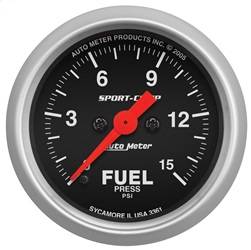 AutoMeter - AutoMeter 3361 Sport-Comp Electric Fuel Pressure Gauge - Image 1