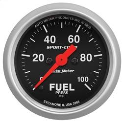 AutoMeter - AutoMeter 3363 Sport-Comp Electric Fuel Pressure Gauge - Image 1