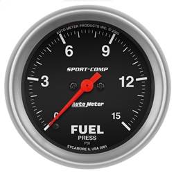 AutoMeter - AutoMeter 3561 Sport-Comp Electric Fuel Pressure Gauge - Image 1