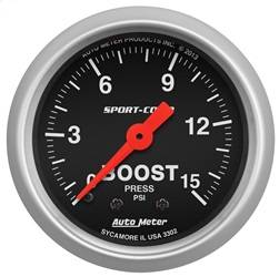 AutoMeter - AutoMeter 3302 Sport-Comp Mechanical Boost Gauge - Image 1