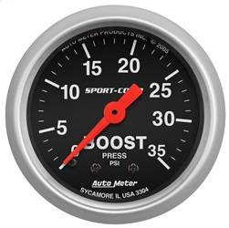 AutoMeter - AutoMeter 3304 Sport-Comp Mechanical Boost Gauge - Image 1