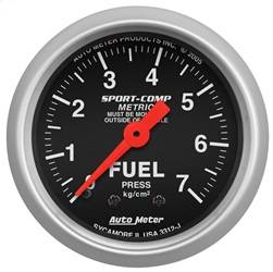 AutoMeter - AutoMeter 3312-J Sport-Comp Mechanical Metric Fuel Pressure Gauge - Image 1