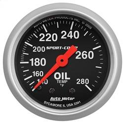 AutoMeter - AutoMeter 3341 Sport-Comp Mechanical Oil Temperature Gauge - Image 1