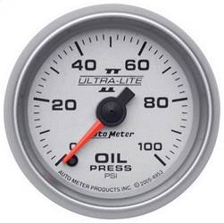 AutoMeter - AutoMeter 4953 Ultra-Lite II Electric Oil Pressure Gauge - Image 1