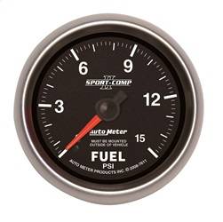 AutoMeter - AutoMeter 7611 Sport-Comp II Mechanical Fuel Pressure Gauge - Image 1