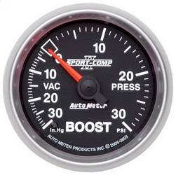 AutoMeter - AutoMeter 3603 Sport-Comp II Mechanical Boost/Vacuum Gauge - Image 1