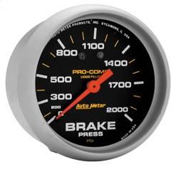 AutoMeter - AutoMeter 5426 Pro-Comp Liquid-Filled Mechanical Brake Pressure Gauge - Image 1