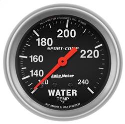 AutoMeter - AutoMeter 3433 Sport-Comp Mechanical Water Temperature Gauge - Image 1