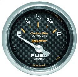 AutoMeter - AutoMeter 4716 Carbon Fiber Electric Fuel Level Gauge - Image 1