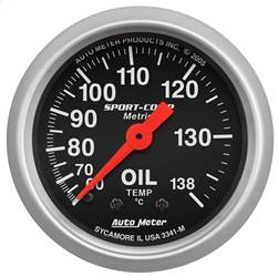 AutoMeter - AutoMeter 3341-M Sport-Comp Mechanical Metric Oil Temperature Gauge - Image 1