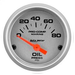AutoMeter - AutoMeter 200744-33 Marine Electric Oil Pressure Gauge - Image 1