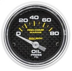 AutoMeter - AutoMeter 200744-40 Marine Electric Oil Pressure Gauge - Image 1