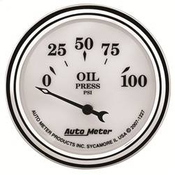 AutoMeter - AutoMeter 1227 Old Tyme White II Oil Pressure Gauge - Image 1