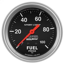 AutoMeter - AutoMeter 3412 Sport-Comp Mechanical Fuel Pressure Gauge - Image 1